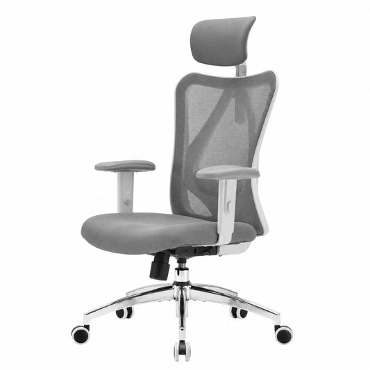 Bureau, pivotant, réglable, coloris gris, pour l’espace de travail