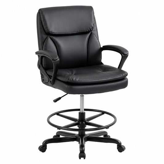Bureau, réglable, coloris noir, pour l’espace de travail