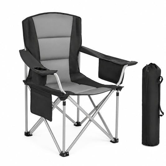 Fauteuil, avec porte-gobelet, pliable, rembourré, 2 pièces, pour le salon ou la chambre